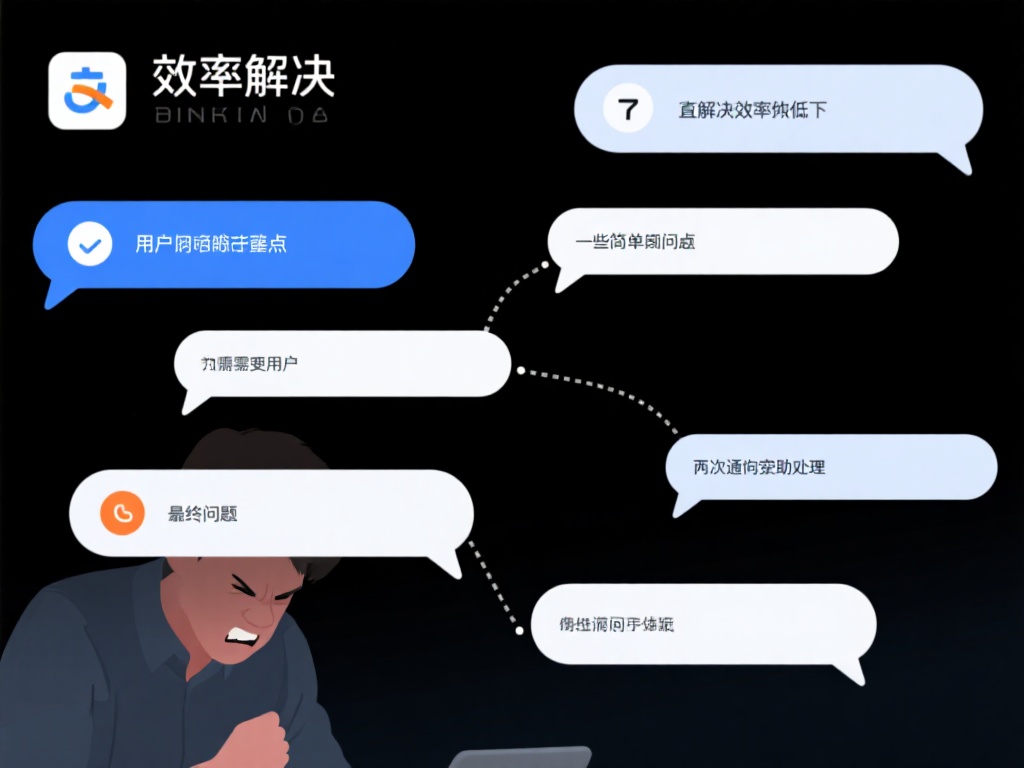 此外，解决效率低下也是用户吐槽的重点。一些简单的技
